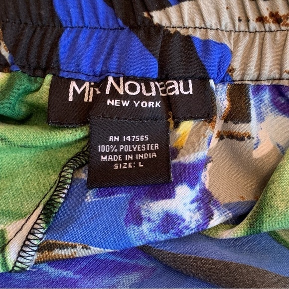 Tropical Tiki Leaf Print Maxi Skirt Size Large - Picture 3 of 4